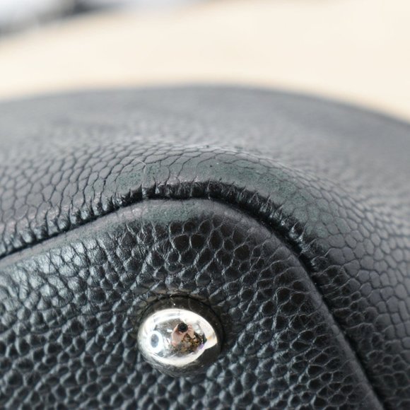 CHANEL Drawstring Large Quilted Calfskin & Caviar Shopping Tote Bag Beige - Picture 8 of 11